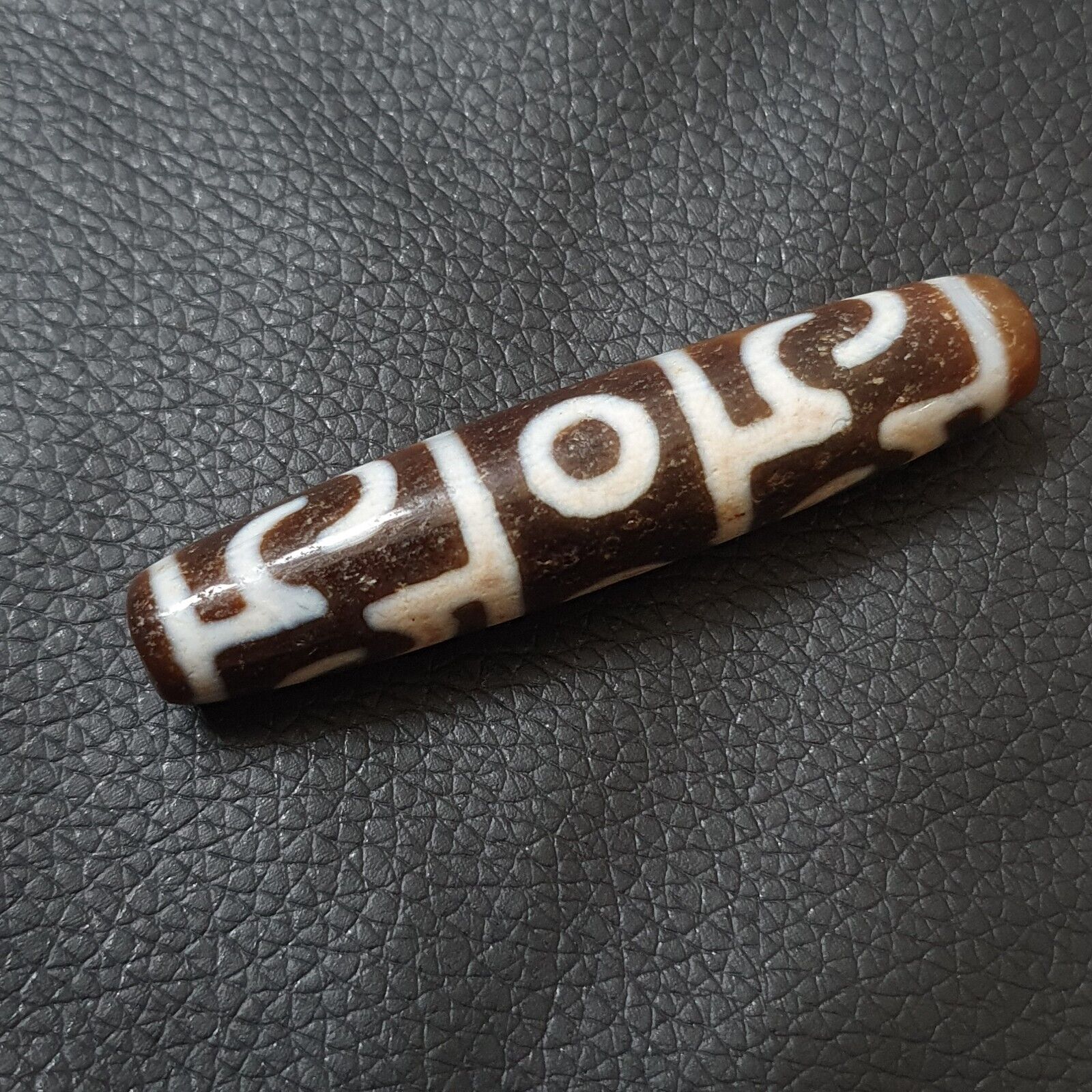 Tibetan Nepalese dzi bead Unique Pattern old amulet Agate Bead PR-1