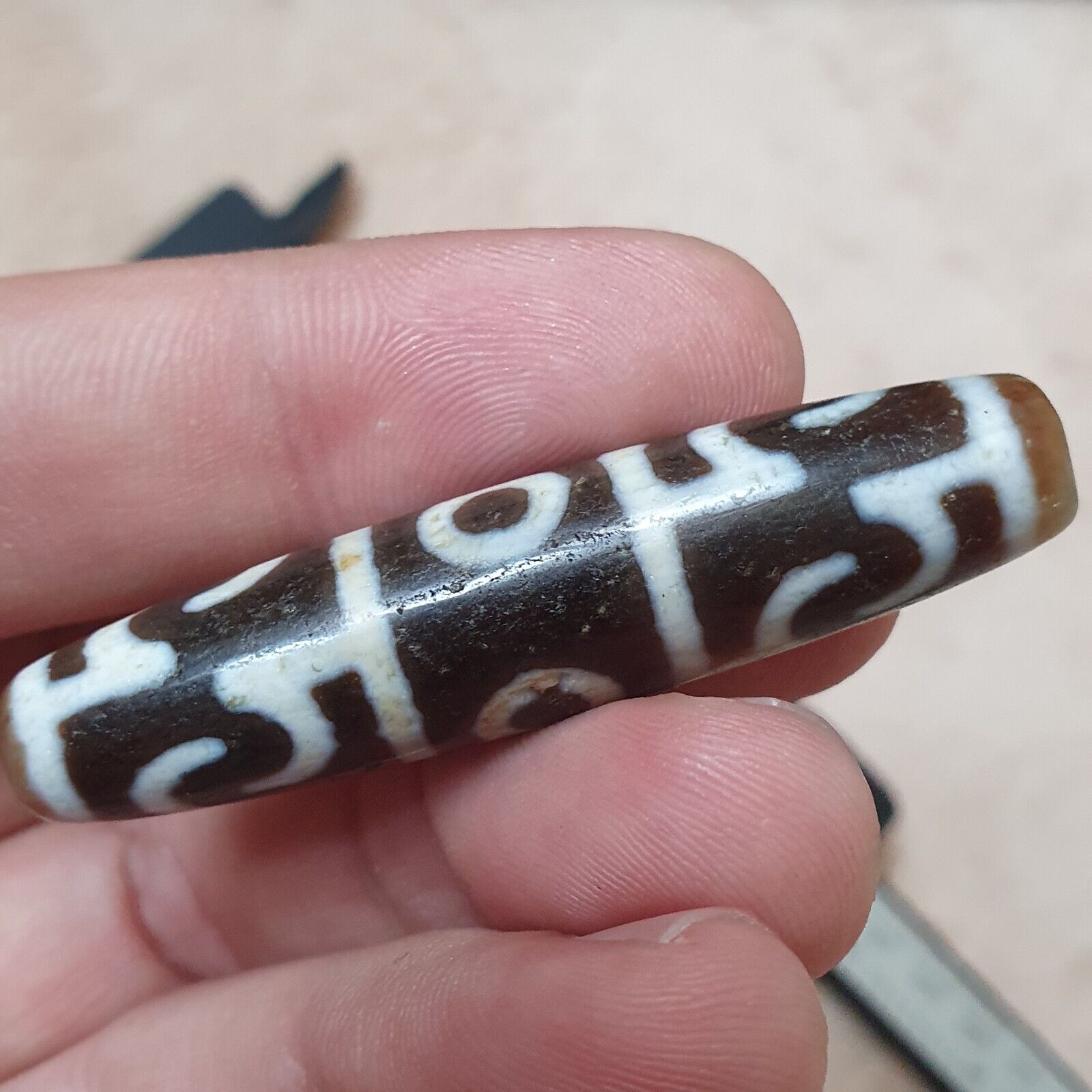 Himalayan Tibetan dzi bead Tasso amulet Agate Bead PR8