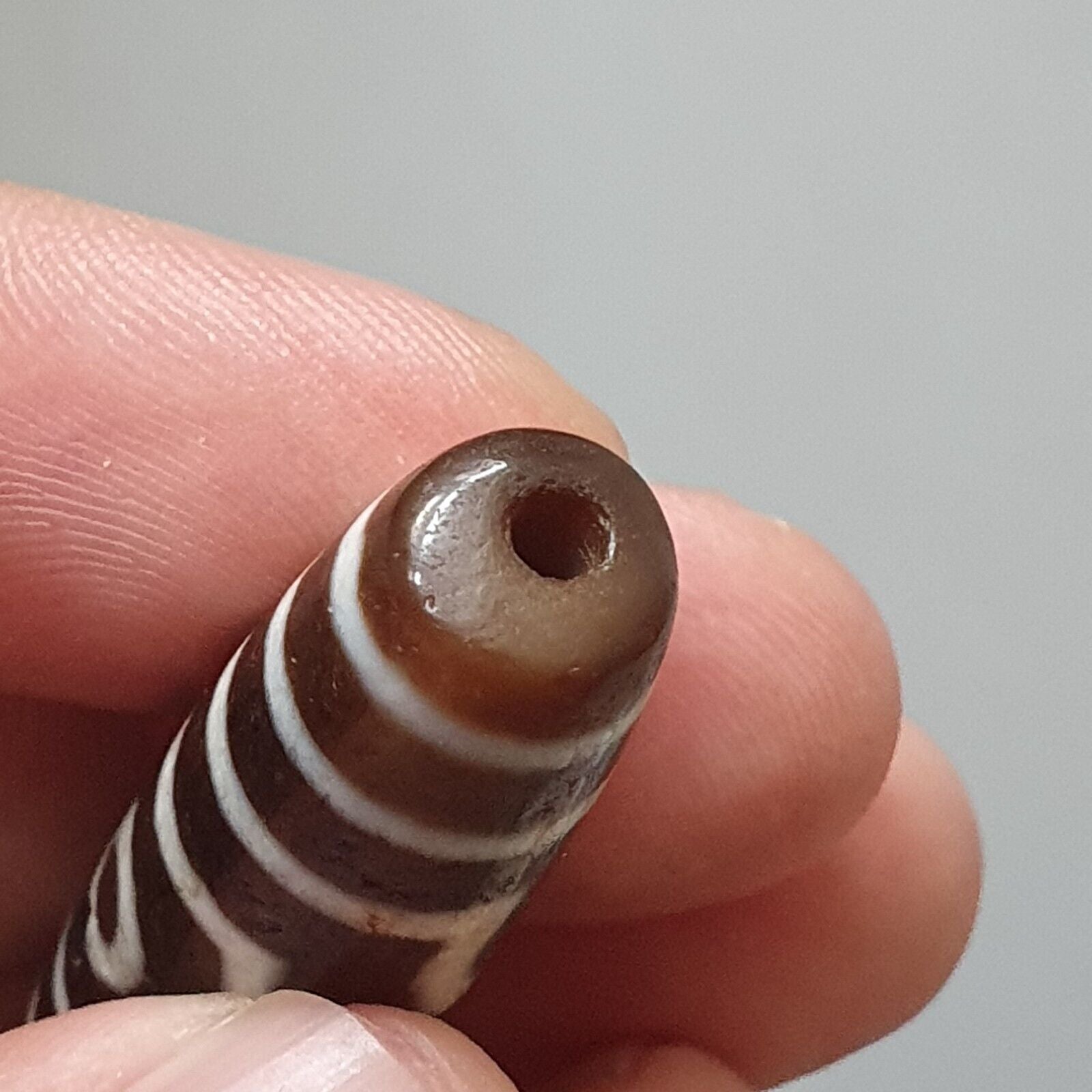 Himalayan Tibetan Nepalese dzi bead 3 eyes in Eyes amulet Agate Bead PR-3
