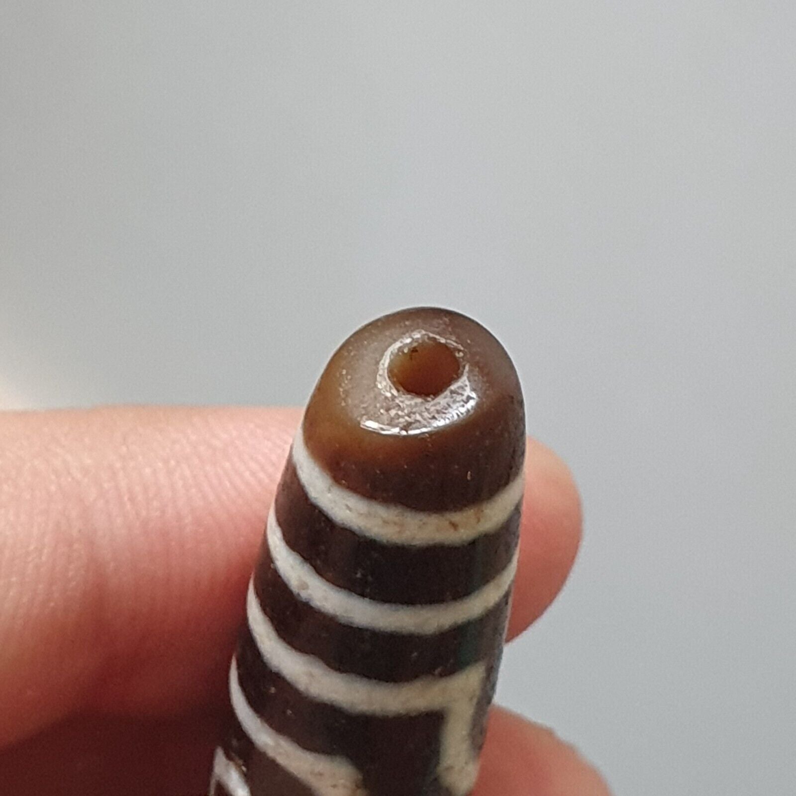 Himalayan Tibetan Nepalese dzi bead 3 eyes in Eyes amulet Agate Bead PR-3