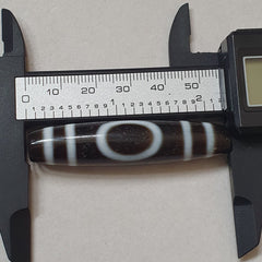 Himalayan Tibetan dzi bead Square and Circle Eyes amulet Agate Bead PR-4