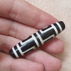 Tibetan Nepalese dzi bead 4 eyes in Eyes amulet Agate Bead 56mm PR-6
