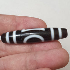 Himalayan Tibetan dzi bead Square and Circle Eyes amulet Agate Bead PR-4