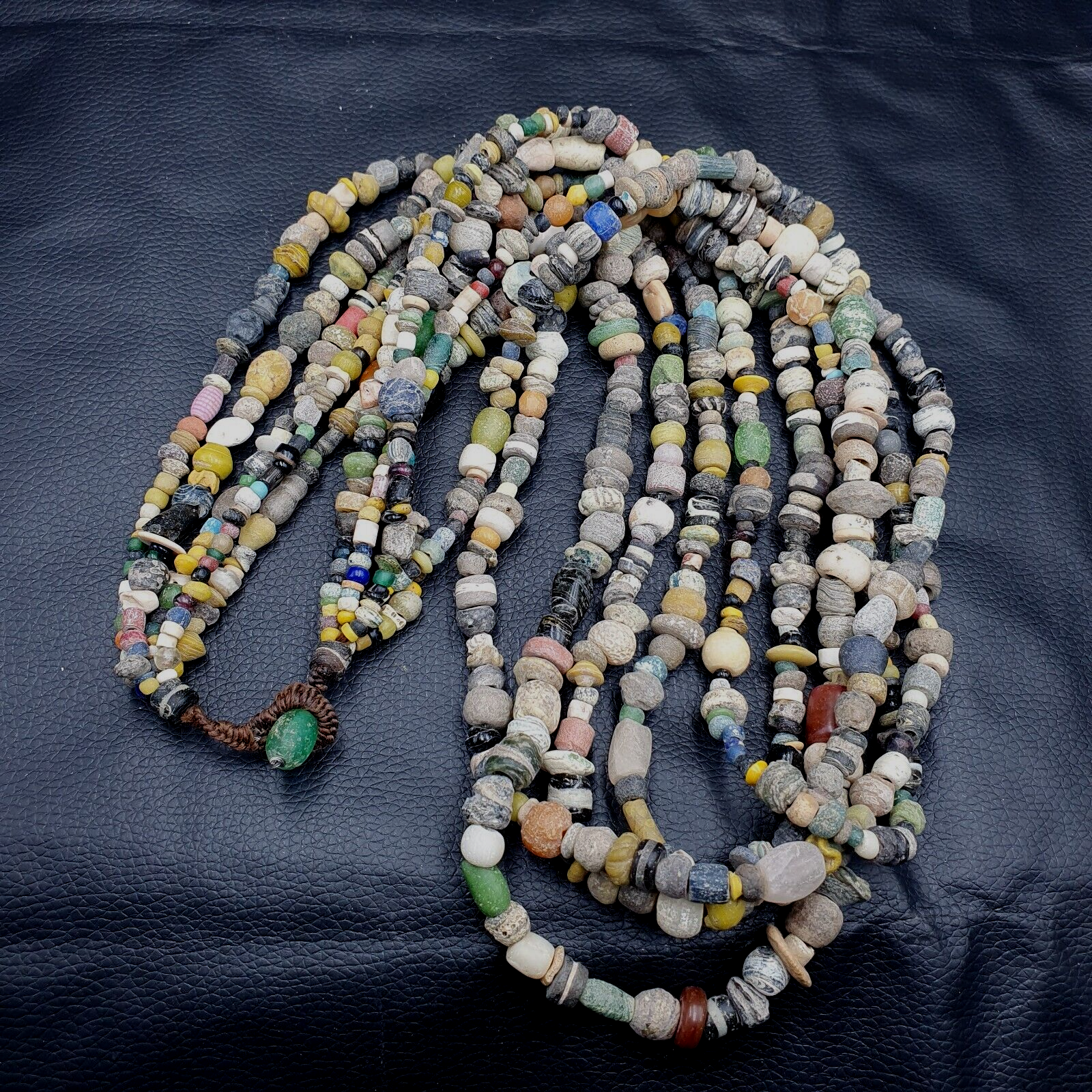 Authentic Ancient Islamic Roman Era Beads Strand Necklace 6 Strands RM-2