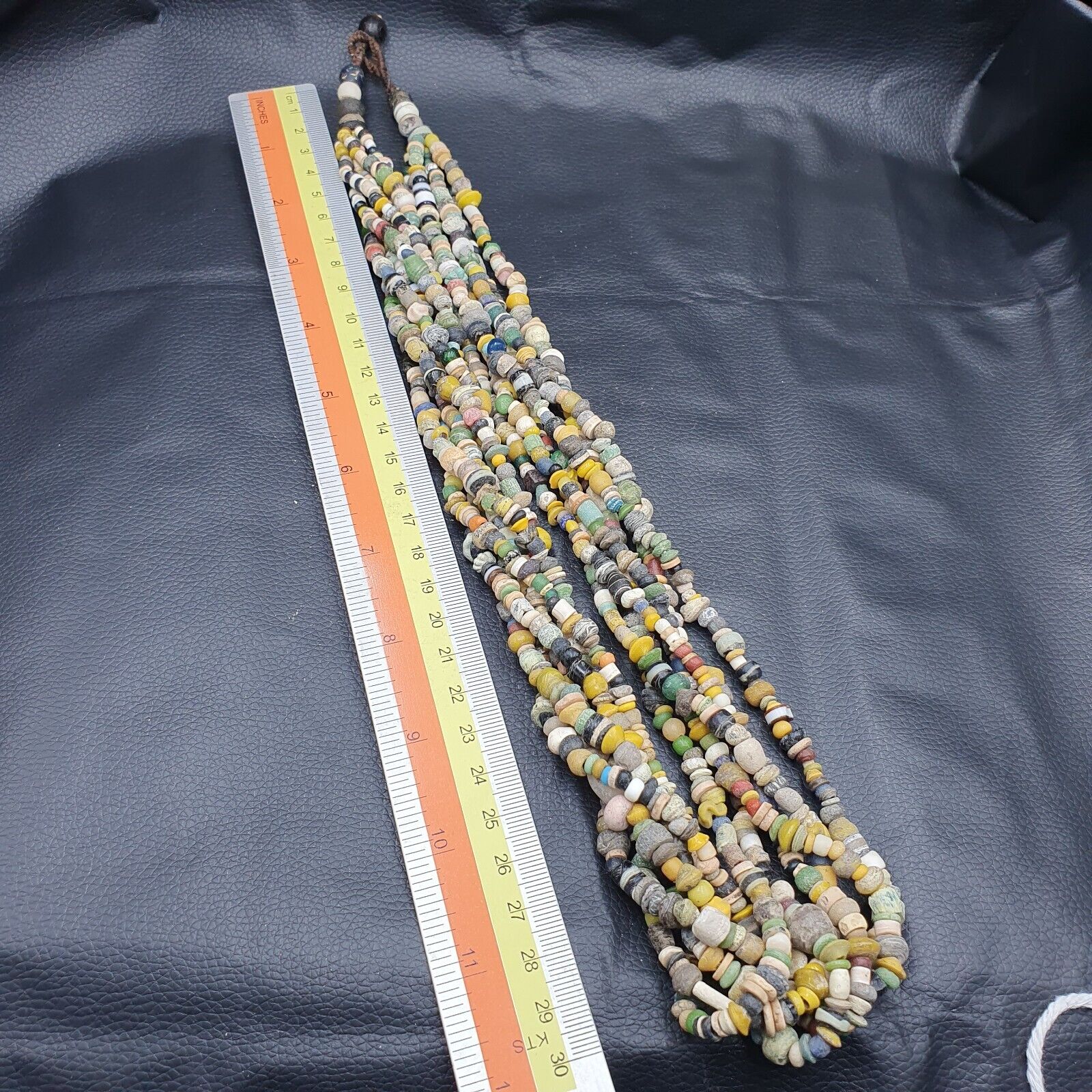 RM-3 Authentic Ancient Islamic Roman Era Beads Strand Necklace 6 Strands