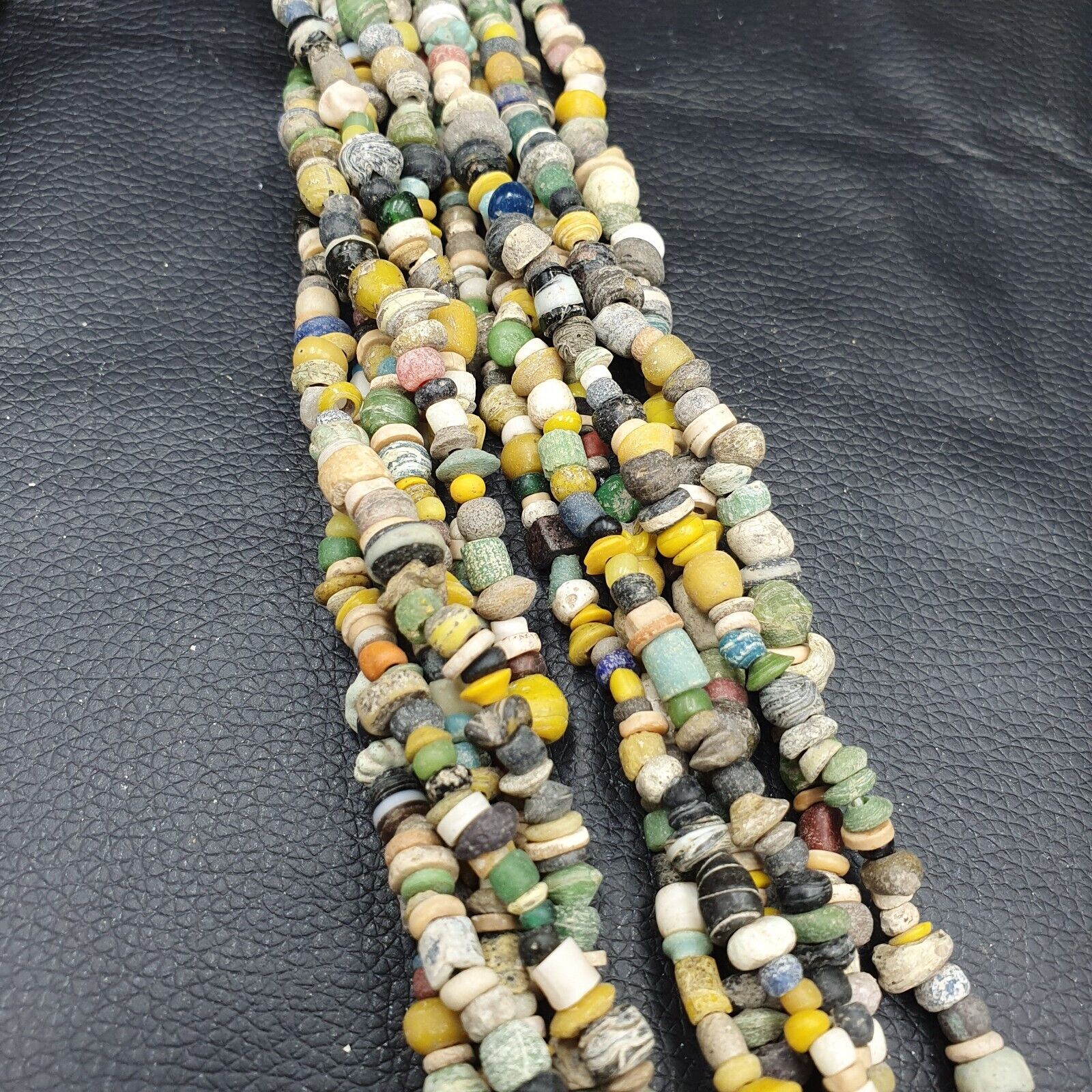 RM-3 Authentic Ancient Islamic Roman Era Beads Strand Necklace 6 Strands