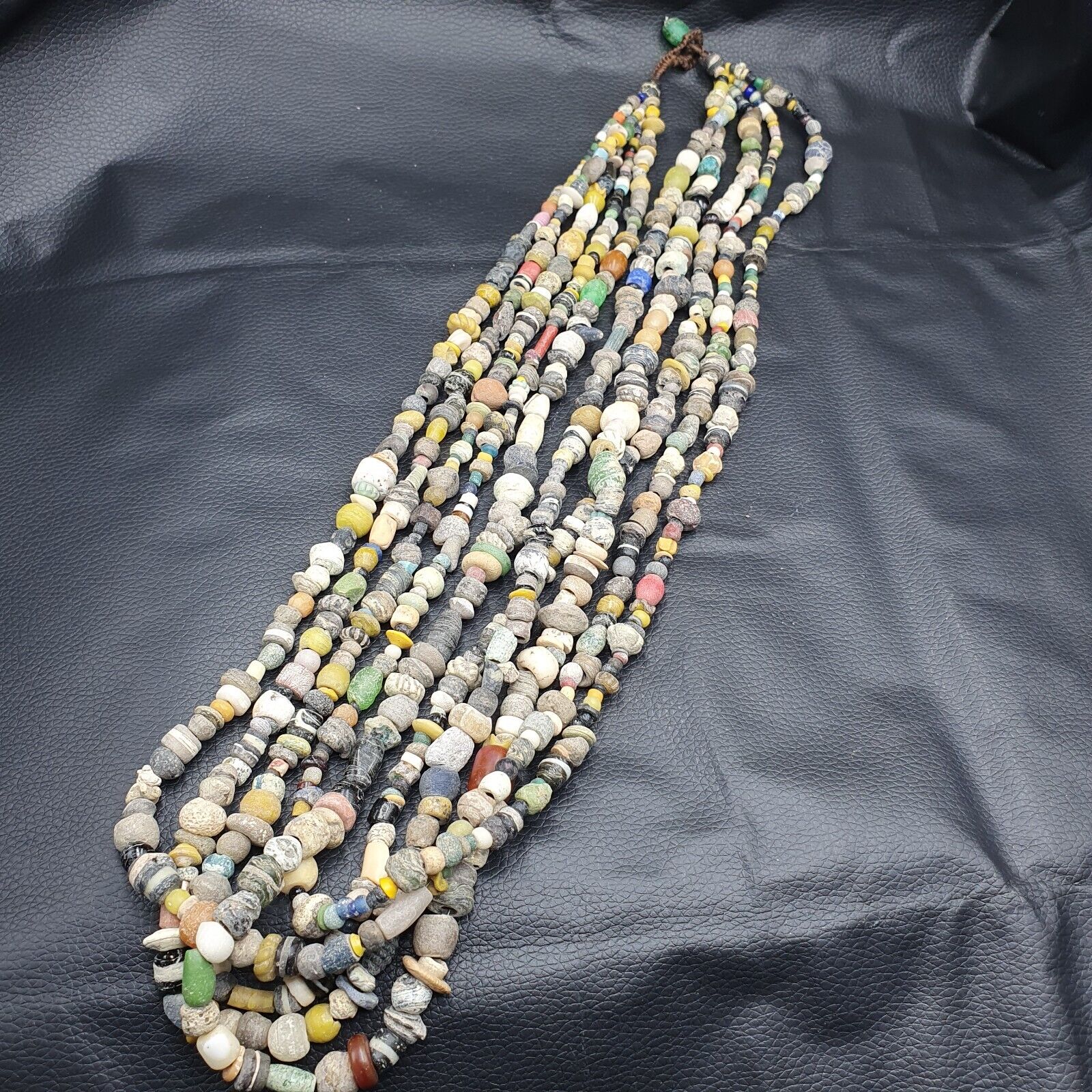 Authentic Ancient Islamic Roman Era Beads Strand Necklace 6 Strands RM-2