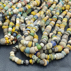 Authentic Ancient Islamic Roman Era Beads Strand Necklace #6 Strands