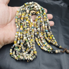 Authentic Ancient Islamic Roman Era Beads Strand Necklace #6 Strands