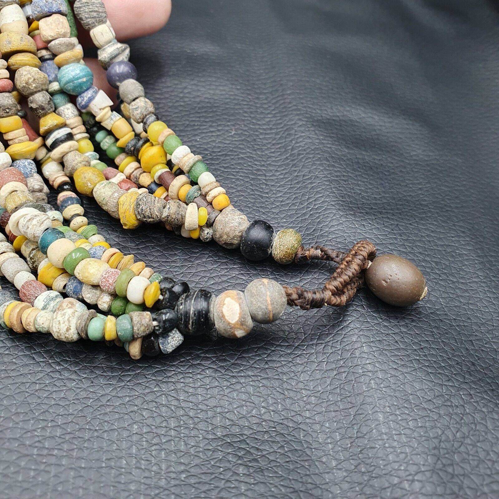 Authentic Ancient Islamic Roman Era Beads Strand Necklace #6 Strands