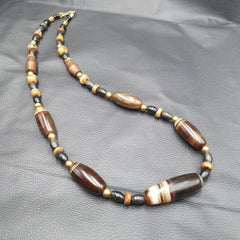 Vintage beads antique Indo Tibetan Himalayan Tibetan Agate necklace YMN1