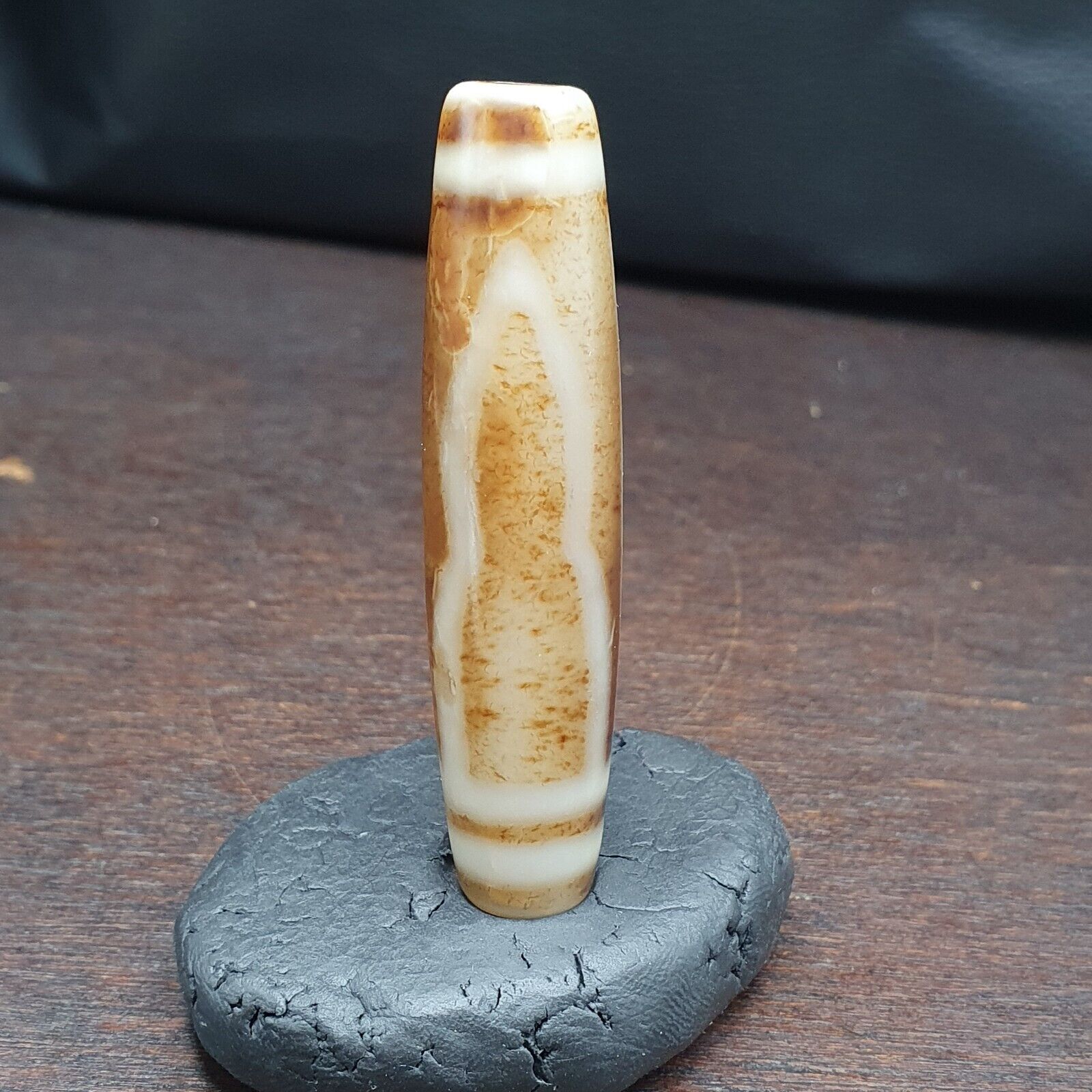 Vintage Old Indo Tibetan Agate Stone pure 1Eye Rare Pattern