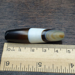 Antique Yemeni Collectible Agate Bead Natural Pattern Banded Agate -48
