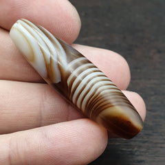 Antique Yemeni Collectible Agate Bead With Nature's Signature Banded Agate -44