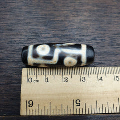 6 Eyes Tibetan dzi bead old amulet Antique Agate Tibet gzi pendant #TB41
