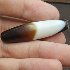 Antique Yemeni Collectible Agate Bead Natural Pattern Banded Agate -48