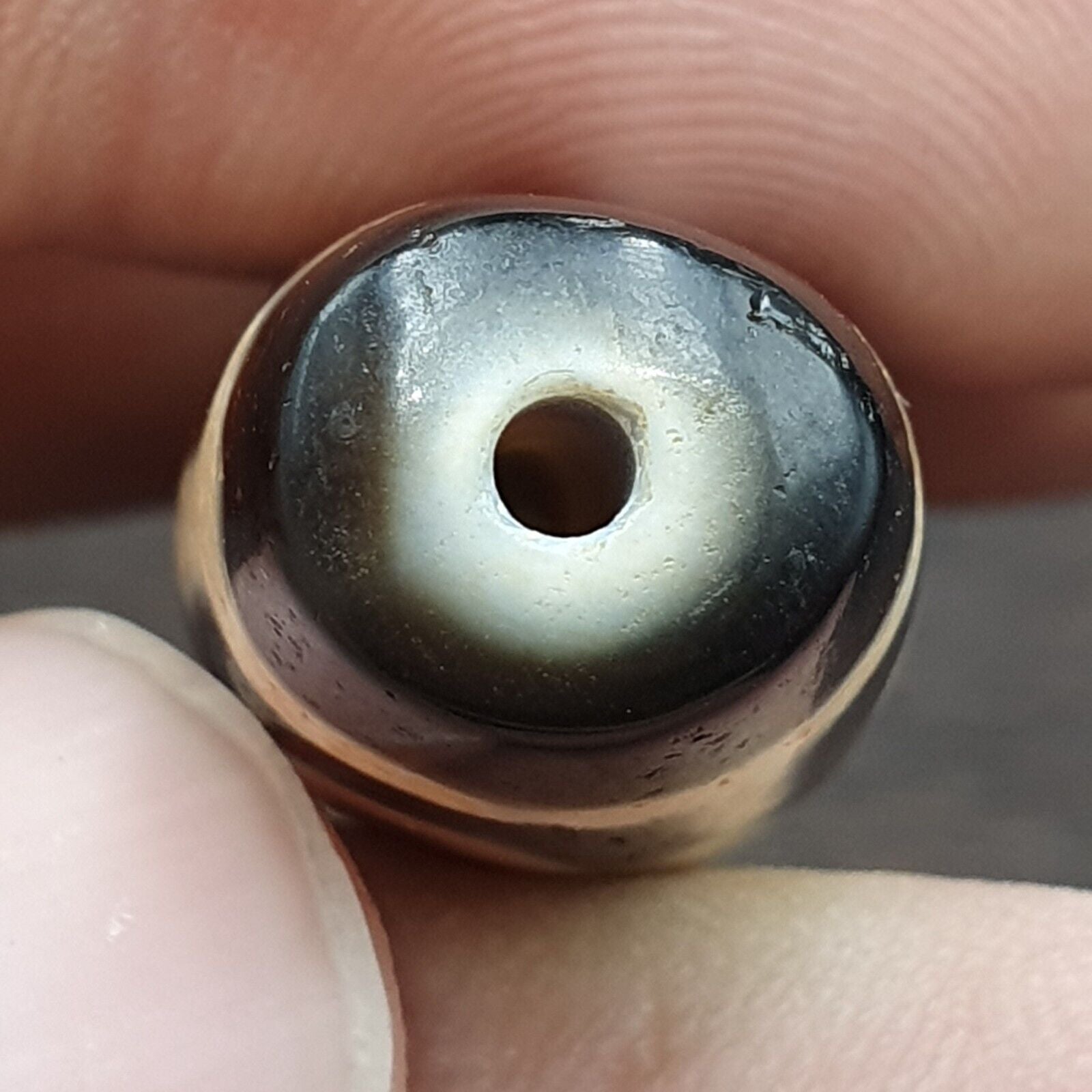 6 Eyes Tibetan dzi bead old amulet Antique Agate Tibet gzi pendant #TB41