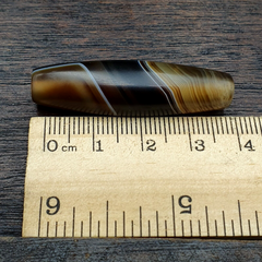 Antique Yemeni Collectible Agate Bead With Nature's Signature Banded Agate -42
