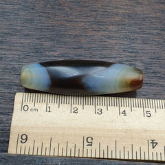 Antique Yemeni Collectible Agate Bead Natural eyes Pattern Banded Agate -47