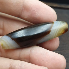 Antique Yemeni Collectible Agate Bead Natural eyes Pattern Banded Agate -47