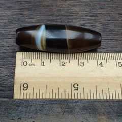 Antique Yemeni Collectible Agate Bead With Nature's Signature Banded Agate -41