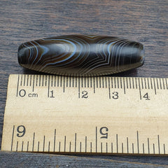 Antique Yemeni Collectible Agate Bead Natural eyes Pattern Banded Agate -45