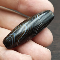 Antique Yemeni Collectible Agate Bead Natural eyes Pattern Banded Agate -45