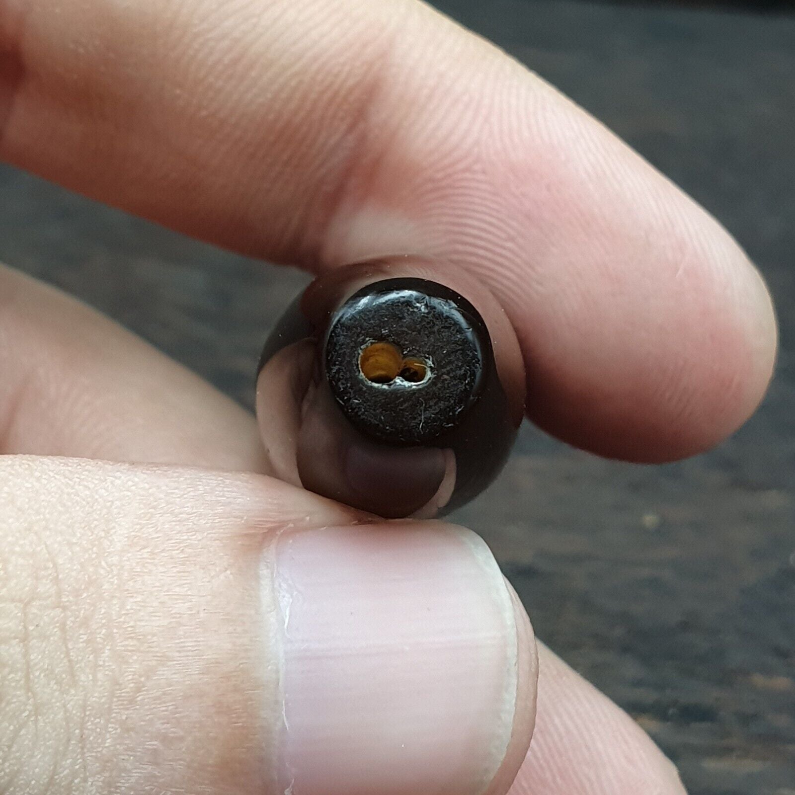 Antique Yemeni Collectible Agate Bead With Nature's Signature Banded Agate -41