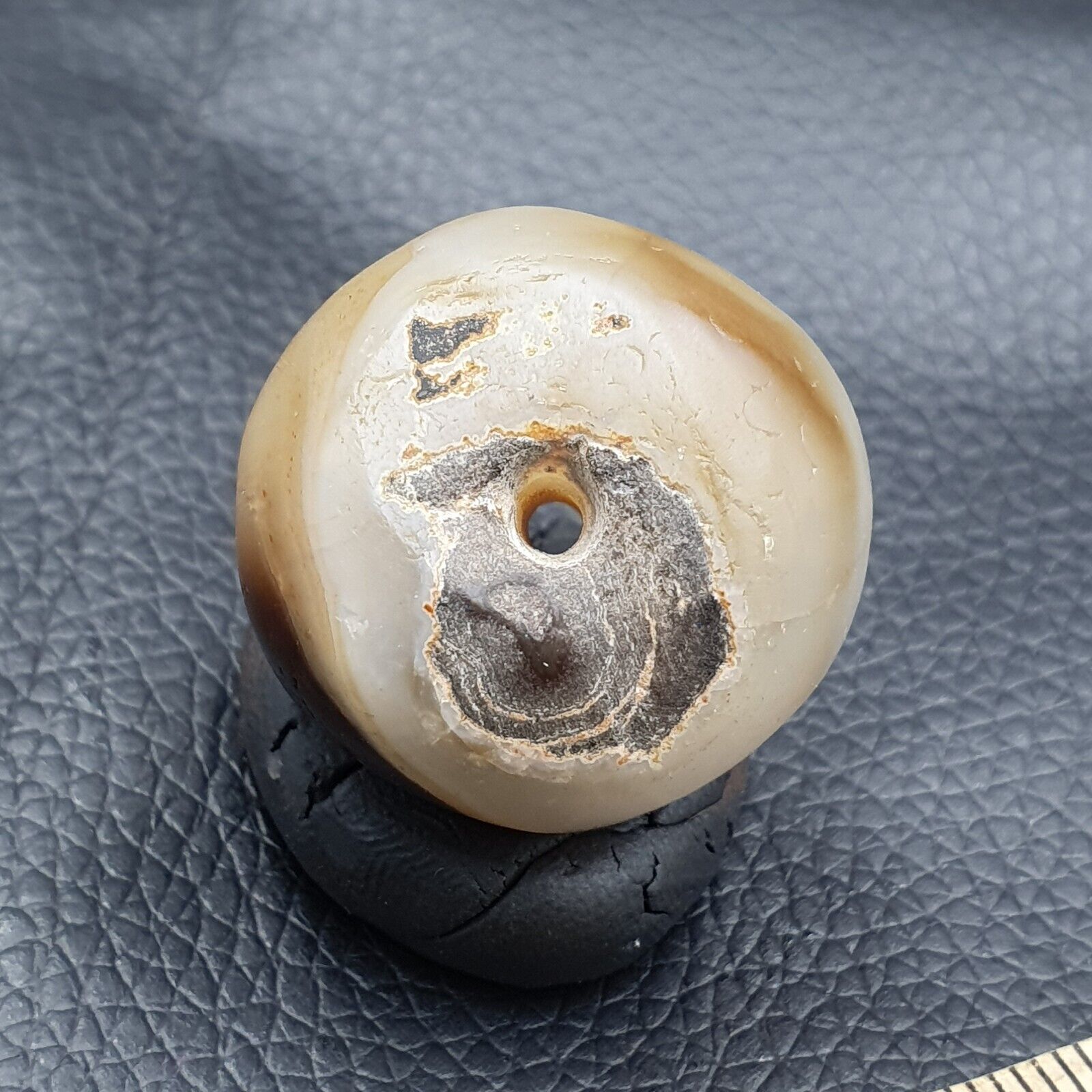 Antique Tibetan Suleimani Agate Bead , Rare bead