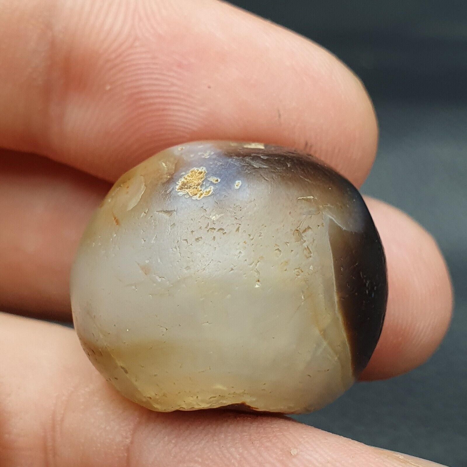 Antique Tibetan Suleimani Agate Bead , Rare bead