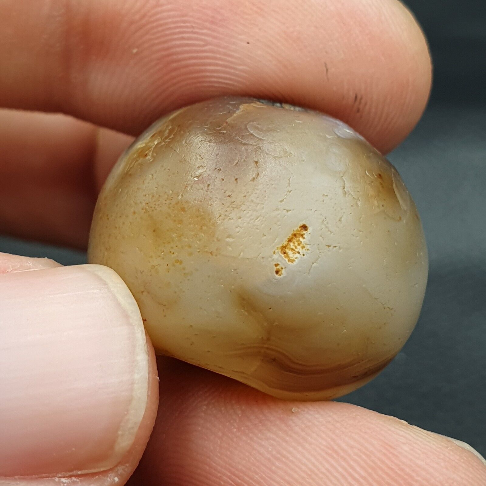 Antique Tibetan Suleimani Agate Bead , Rare bead