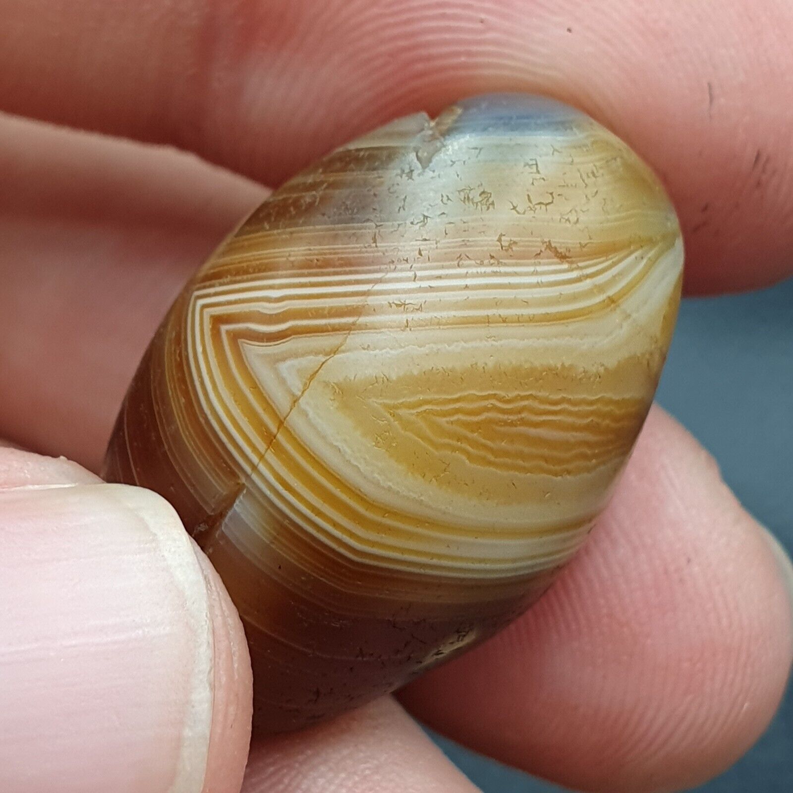 Ancient Suleimani Yellow Agate Agate Bead , Rare Himalayan agate bead