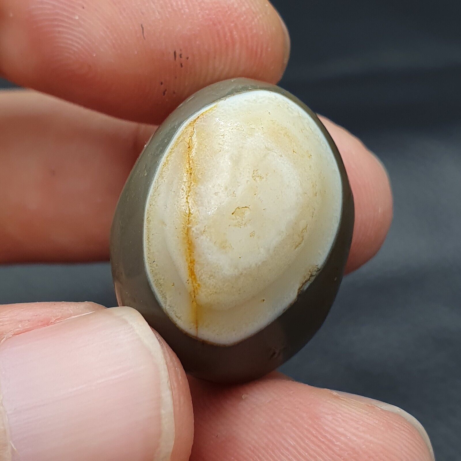 Antique Tibetan Suleimani Agate Bead: A Rare Gem from the Past.