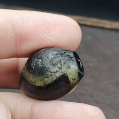 Ancient Suleimani black Agate Agate Bead ,Antique Rare Himalayan agate bead