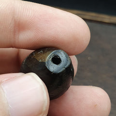 Ancient Suleimani black Agate Agate Bead ,Antique Rare Himalayan agate bead