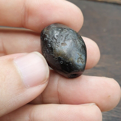 Ancient Suleimani black Agate Agate Bead ,Antique Rare Himalayan agate bead