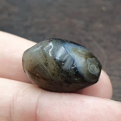 Ancient Suleimani gray Agate Agate Bead ,Antique Rare Himalayan agate bead