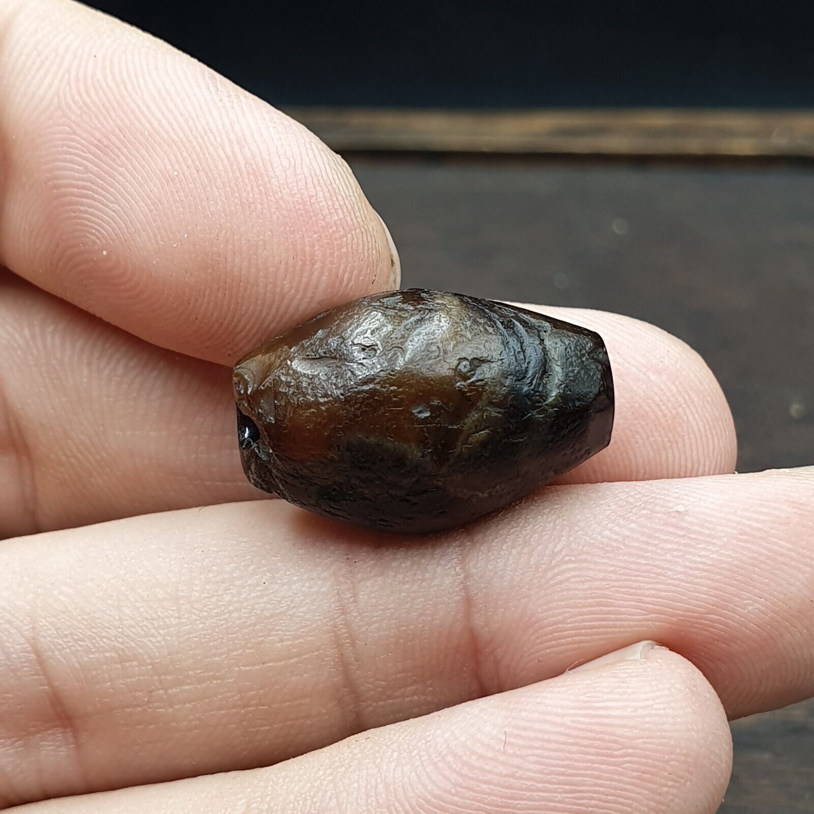 Ancient Suleimani Agate Bead ,Antique Rare Himalayan agate bead