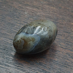 Ancient Suleimani gray Agate Agate Bead ,Antique Rare Himalayan agate bead