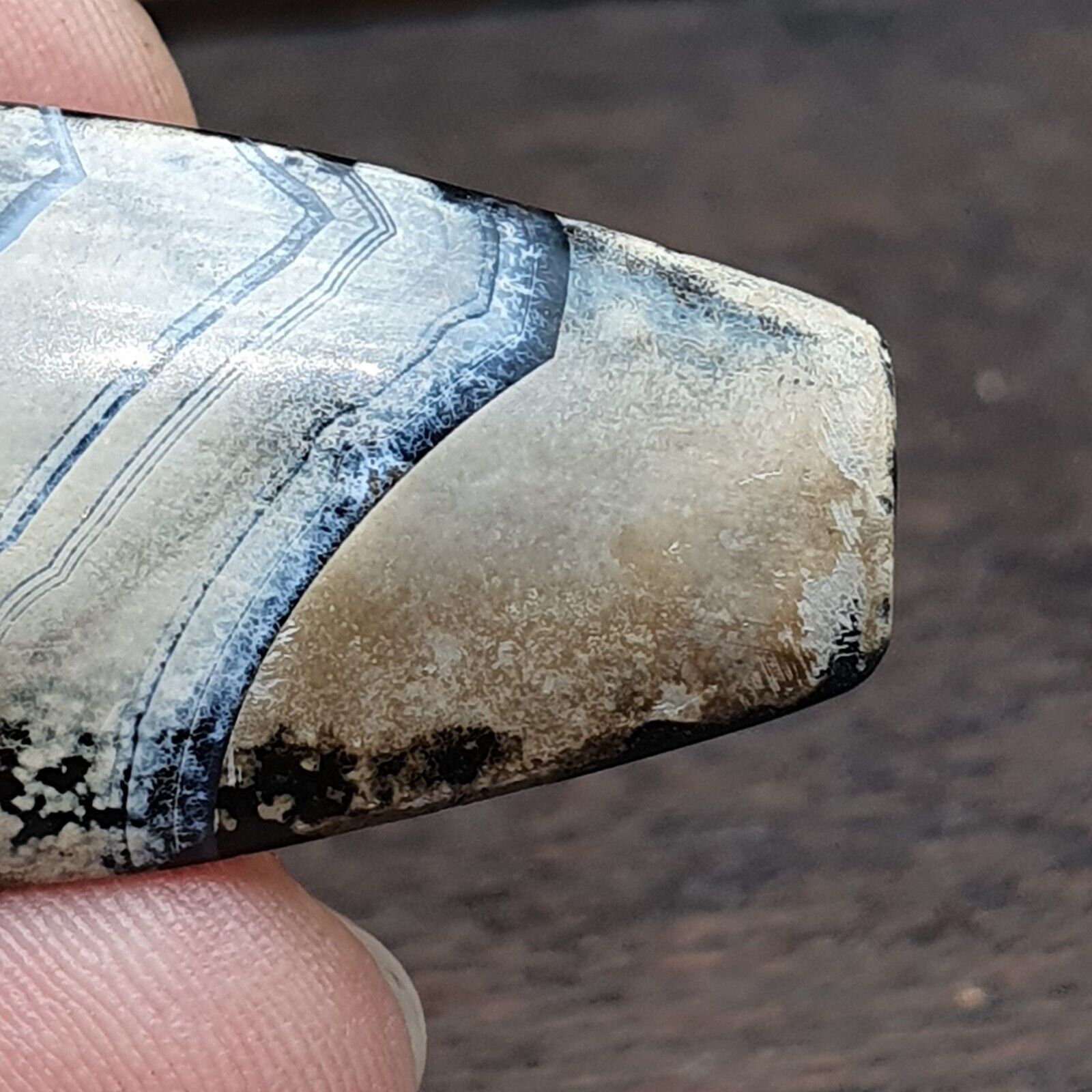 Antique Agate Bead With amazing Eye pattern Beautiful Patina.