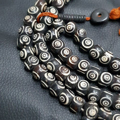Vintage Himalayan Carved Bone 108 BEADS ROSARY Mala TB-B1