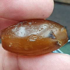 Ancient Suleimani Yellow Agate Bead , Rare Himalayan agate bead