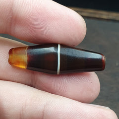 Antique Yemeni Agate Natural Agate Bead very unique Pattern #7