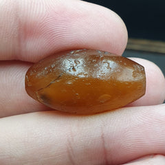 Ancient Suleimani Yellow Agate Bead , Rare Himalayan agate bead