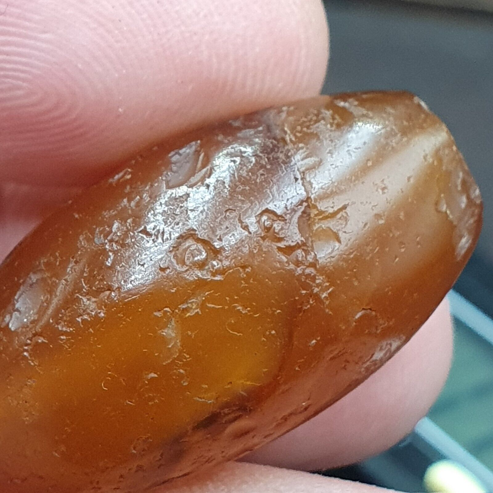 Ancient Suleimani Yellow Agate Bead , Rare Himalayan agate bead