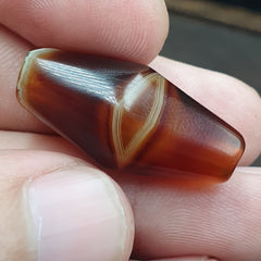 Antique Yemeni Agate Natural Eye Agate Bead very unique Pattern #5
