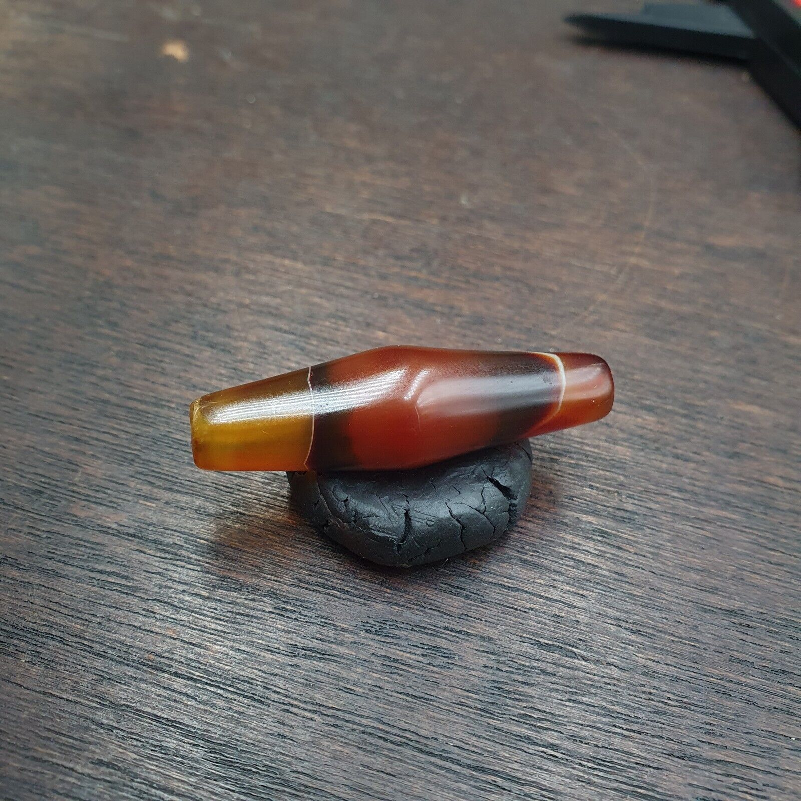 Old Yemeni Agate Natural Eye Agate Bead very unique Pattern #4