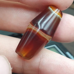Antique Yemeni Agate Natural Eye Agate Bead very unique Pattern #5