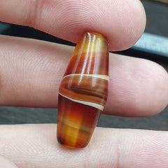 Antique Middle Eastern Agate Natural Eye Agate Bead very unique Pattern #3