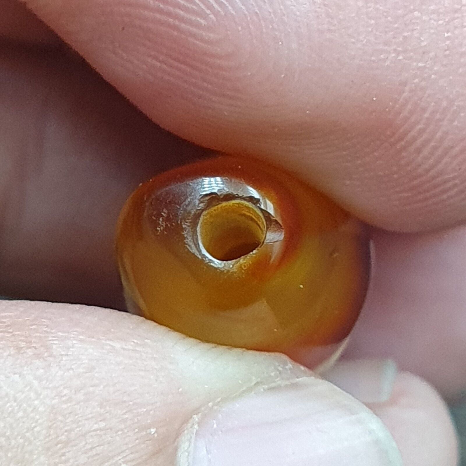 Antique Middle Eastern Agate Natural Eye Agate Bead very unique Pattern #3